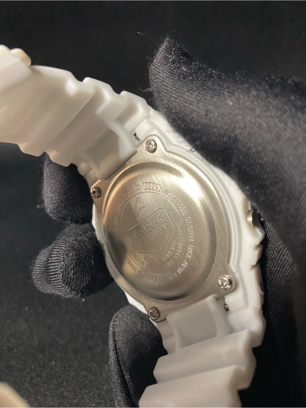White G Shock Dw5600